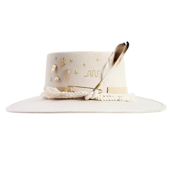 Beige Shell Daring Hat