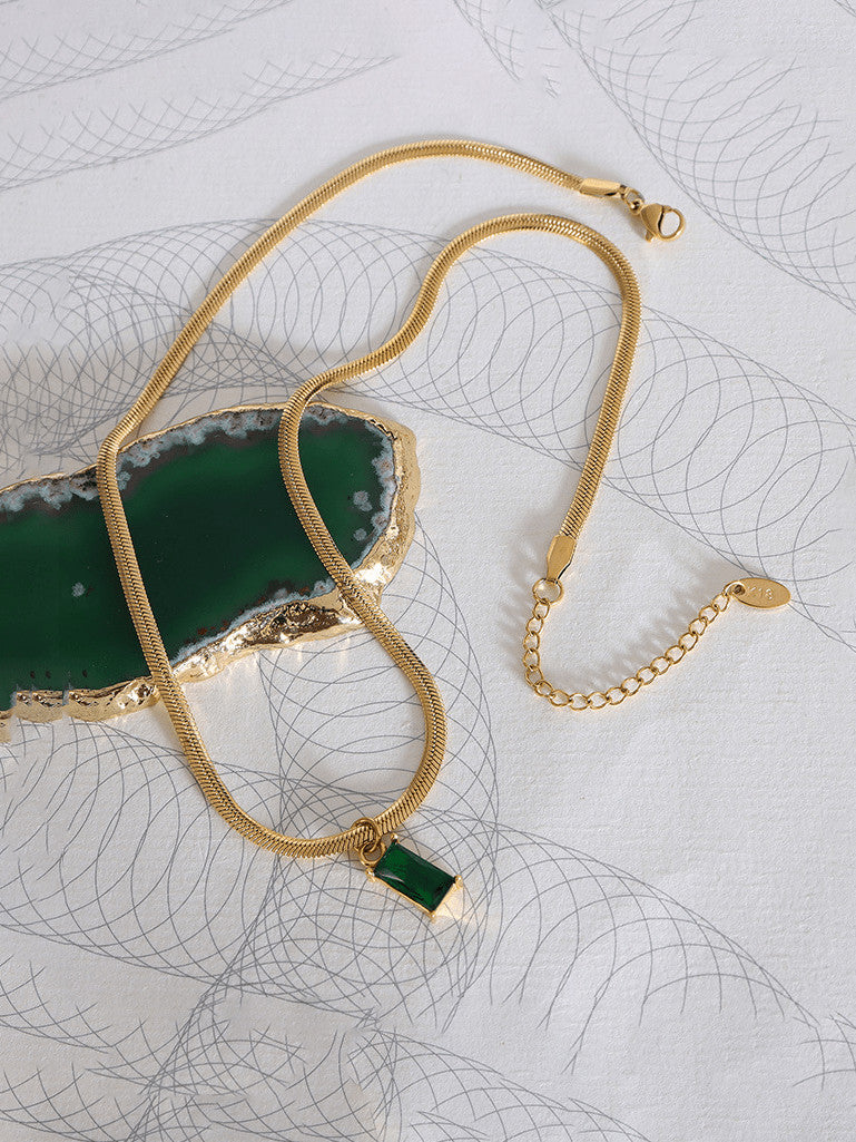 18k Gold plated pendant necklace
