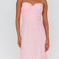 Anabell pink mesh midi Dress