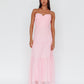 Anabell pink mesh midi Dress