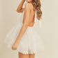 Lindsey Open back halter tutu dress