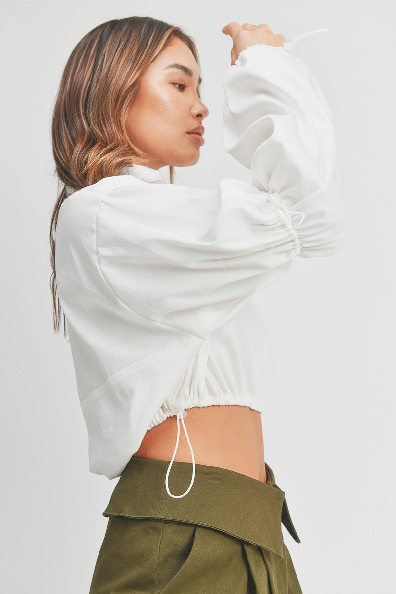 Mariam Long Sleeve Crop top