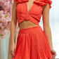 Lauryn Ruffle Top and short set