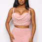 Marcella Pearl top and skirt set