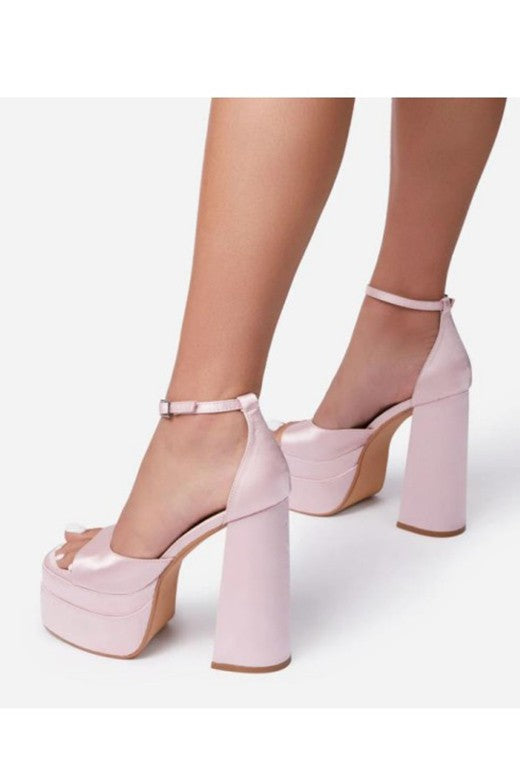 Brianna Light Pink Platform heels