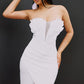 White Feather Bustier Layla gown