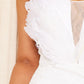 White Feather Bustier Layla gown