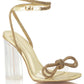 Laura Gold Bow heels