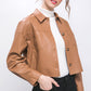 Leather Crop top Jacket