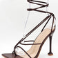 Mocha Rope Sandal heels