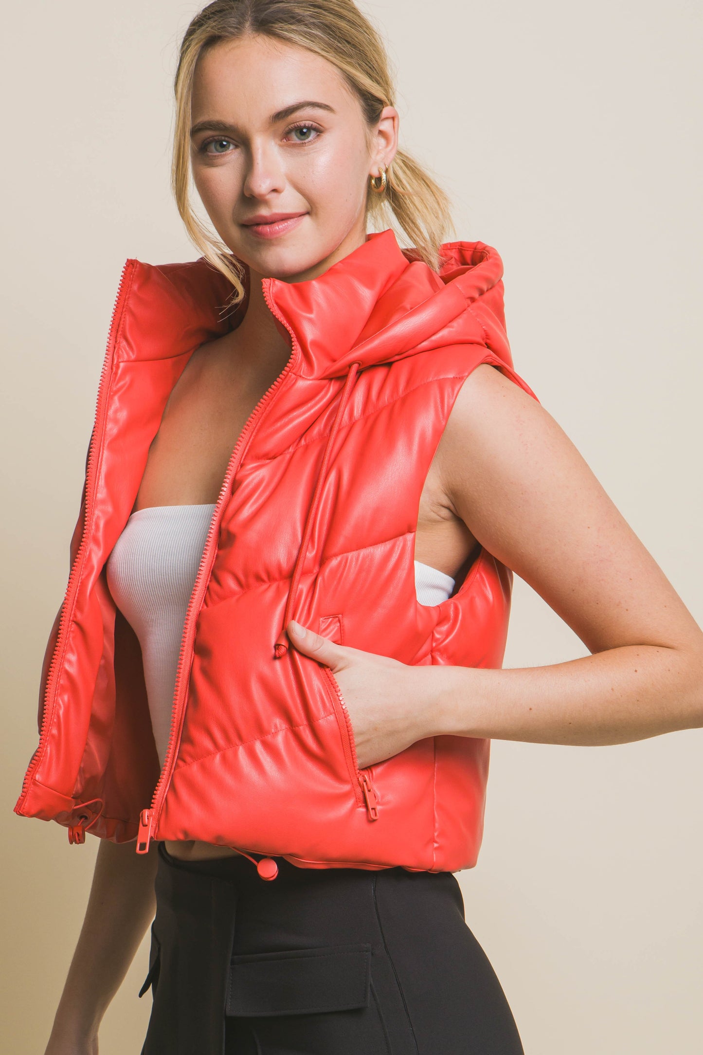 Puffer jacket with Hoodie