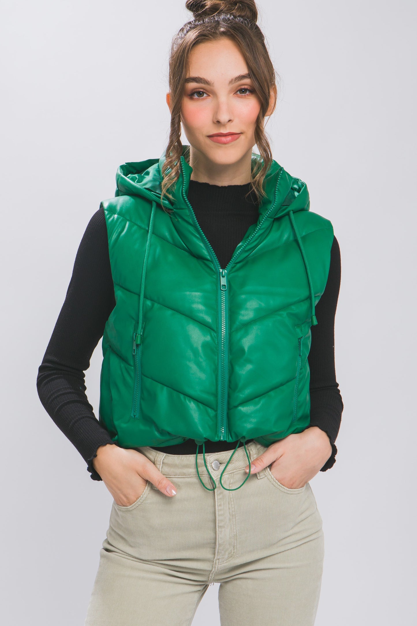 Puffer jacket with Hoodie