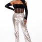 Metallic Page pants