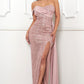 Tara Sequin Long Gown dress