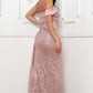 Tara Sequin Long Gown dress