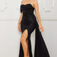 Tara Sequin Long Gown dress