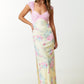 Angela Floral Mesh Maxi