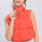 High neck Puff Vest