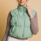 High neck Puff Vest