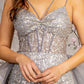 Tara silver formal dress, prom, wedding guest, formal wear, dresses