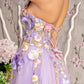 floral Lavender formal dress