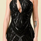 Amanda Sequin Black gown