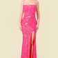 Sequin Embellished pink Elegant dress