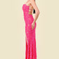 Sequin Embellished pink Elegant dress