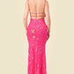 Sequin Embellished pink Elegant dress