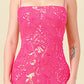 Sequin Embellished pink Elegant dress