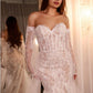 Stephanie White Mermaid Wedding Gown