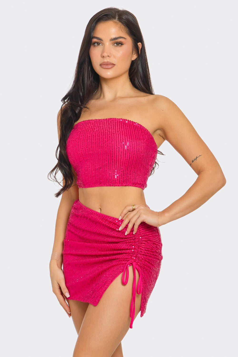 Mariana tube top skirt set