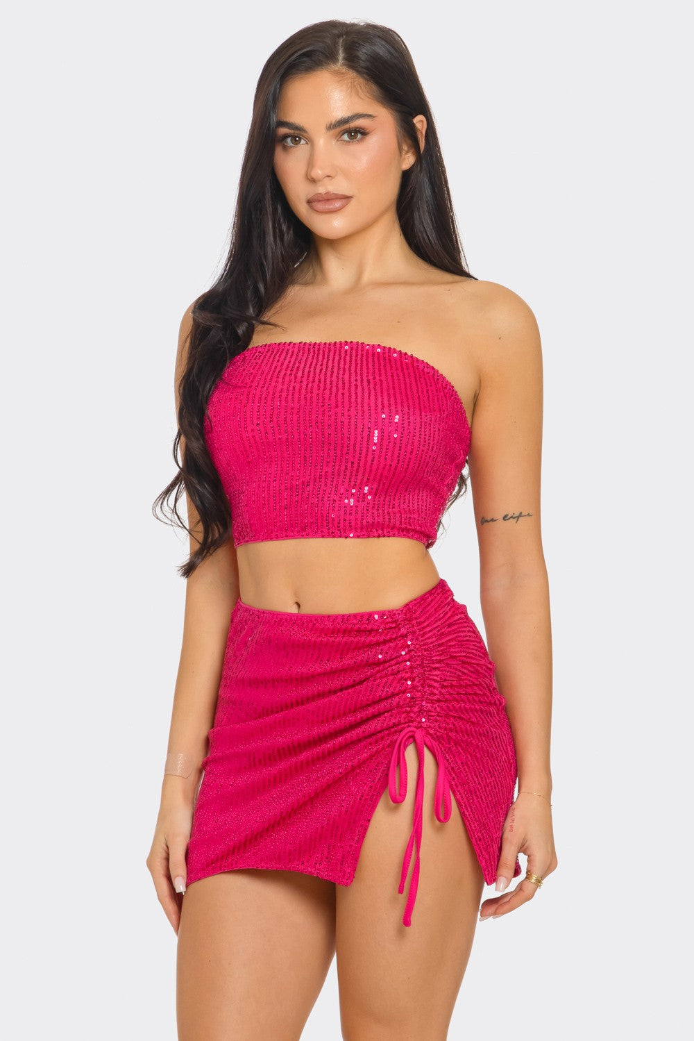 Mariana tube top skirt set