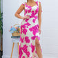 Laura Pink Floral Maxi dress