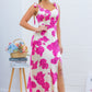 Laura Pink Floral Maxi dress