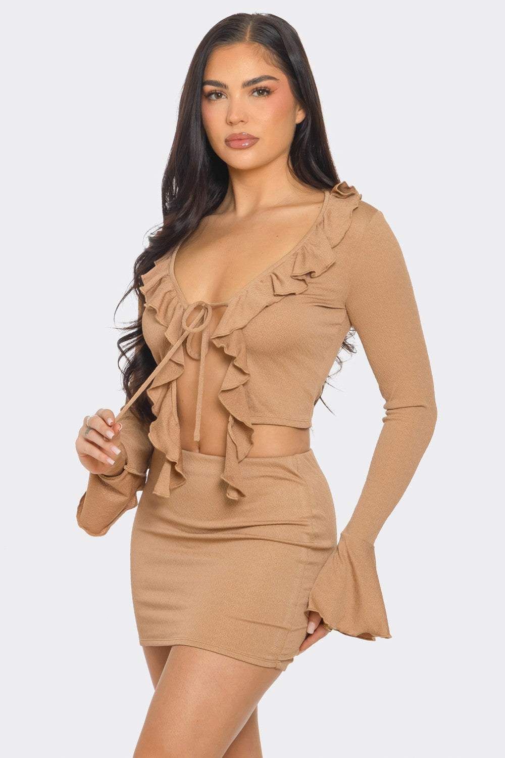 Laura Mocha Skirt set