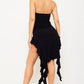 Mariam Black ruffle dress