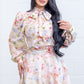 Bianca Floral Blouse with Skirt set