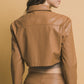 Valeria Leather Crop top Jacket