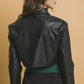 Valeria Leather Crop top Jacket