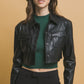 Valeria Leather Crop top Jacket