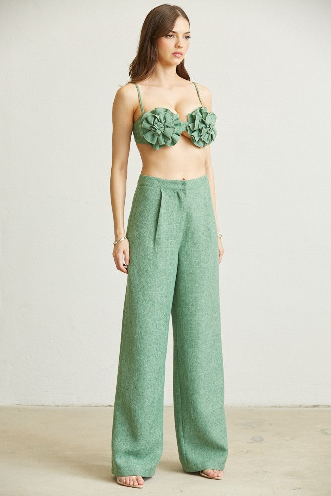 Susana 2 piece Linen Pant set