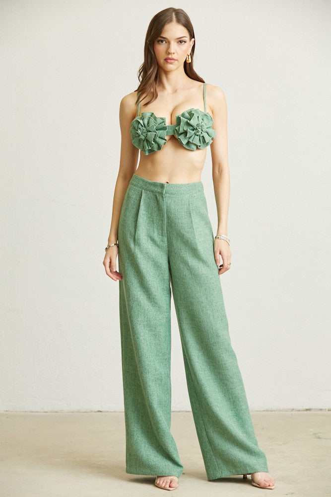 Susana 2 piece Linen Pant set