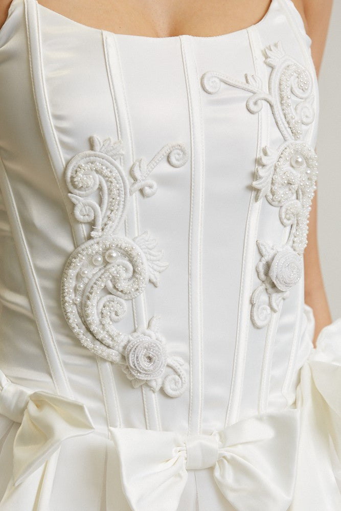 White Corset Wedding girl