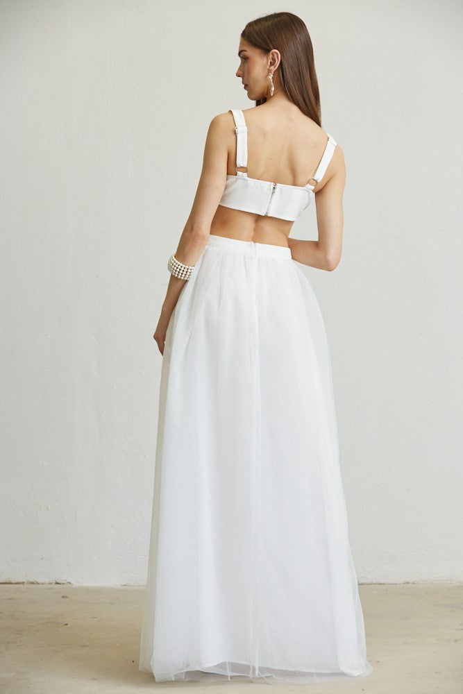 White Mariam Tulle Dress