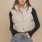 High neck Puff Vest