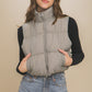 High neck Puff Vest