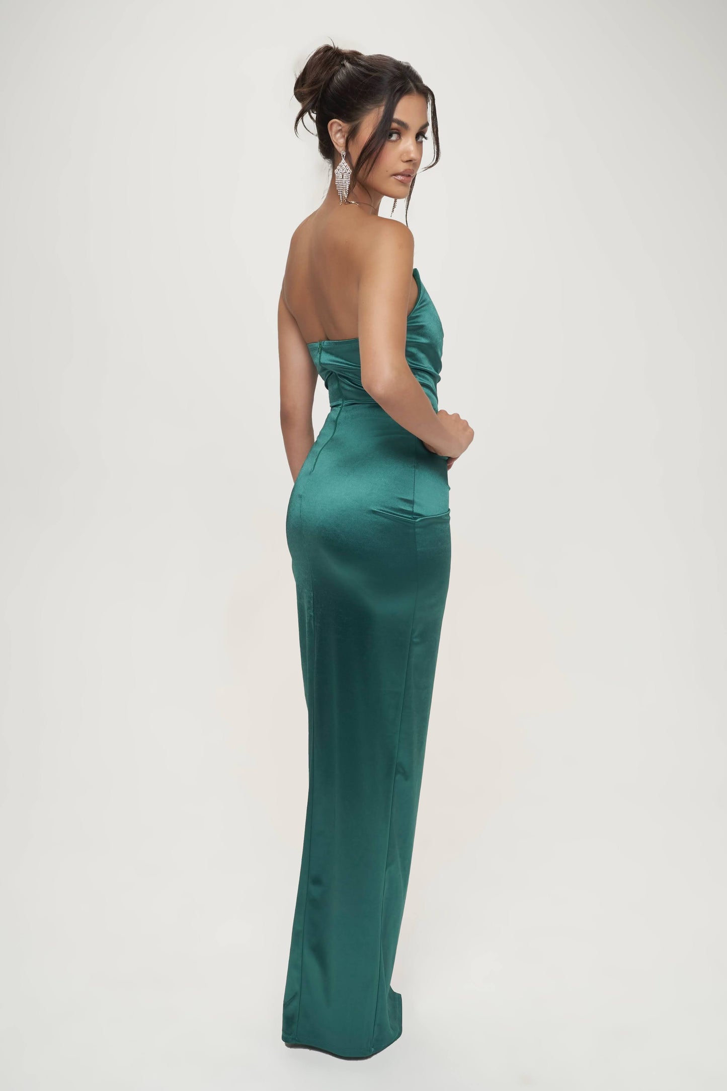 Tony Hunter green Corset gown