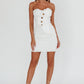 Flora White Denim Mini Dress