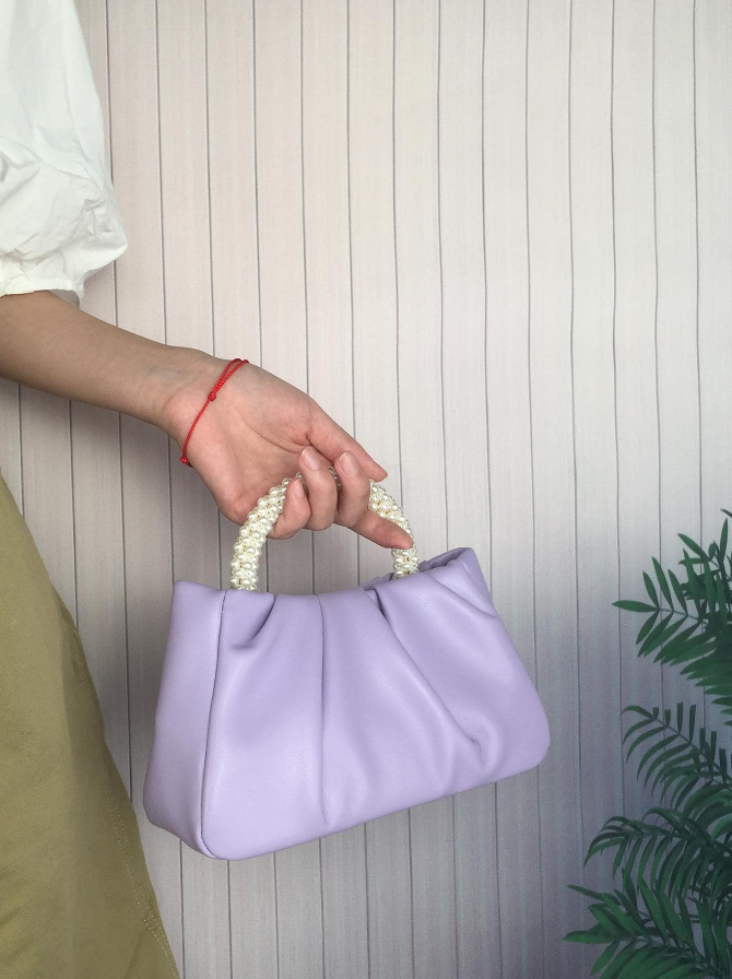 Betsy Pearl ruched bags